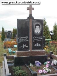 Подвійний пам'ятник з граніту ДМ-203