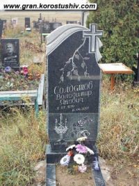 Одинарний пам'ятник з граніту ОМ-208