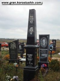 Подвійний пам'ятник з граніту ДМ-258