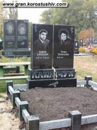 Подвійний пам'ятник з граніту ДМ-244