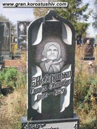 Одинарний пам'ятник з граніту ОМ-173