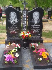 Подвійний пам'ятник з граніту ДМ-173