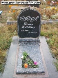 Одинарний пам'ятник з граніту ОМ-161