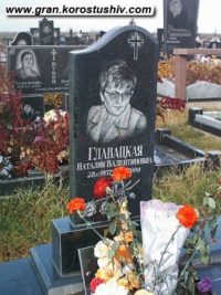 Одинарний пам'ятник з граніту ОМ-249