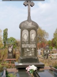 Подвійний пам'ятник з граніту ДМ-136