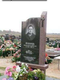 Одинарний пам'ятник з граніту ОМ-037