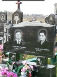 Подвійний пам'ятник з граніту ДМ-084