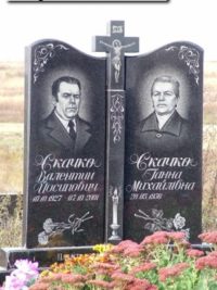 Подвійний пам'ятник з граніту ДМ-081