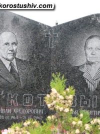 Подвійний пам'ятник з граніту ДМ-037