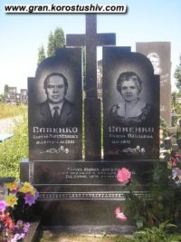 Подвійний пам'ятник з граніту ДМ-027