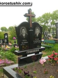 Подвійний пам'ятник з граніту ДМ-024