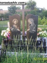 Подвійний пам'ятник з граніту ДМ-015