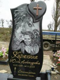 Одинарний пам'ятник з граніту ОМ-298