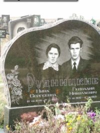 Одинарные памятники из гранита ОМ-419