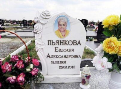 Кольорове фото в склі на пам’ятник