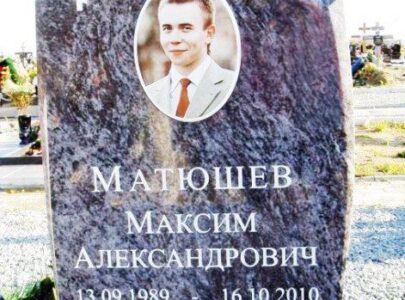 Пам’ятники з кольоровою фотографією на кладовищі