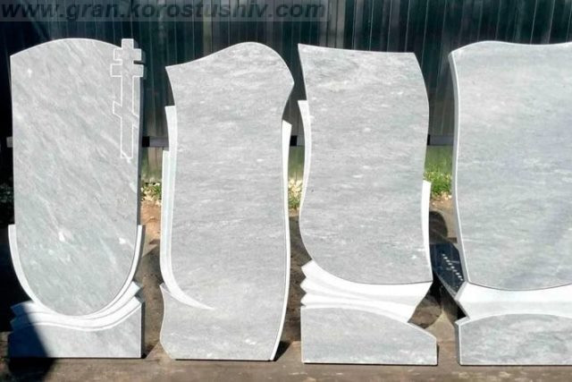 купити памятники з білого граніту під ключ граніт Коростишів київ Україна фото ціна
