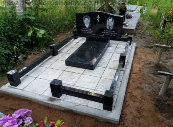подвійний памятники з граніту подвійні під ключ граніт Коростишів київ Україна фото ціна
