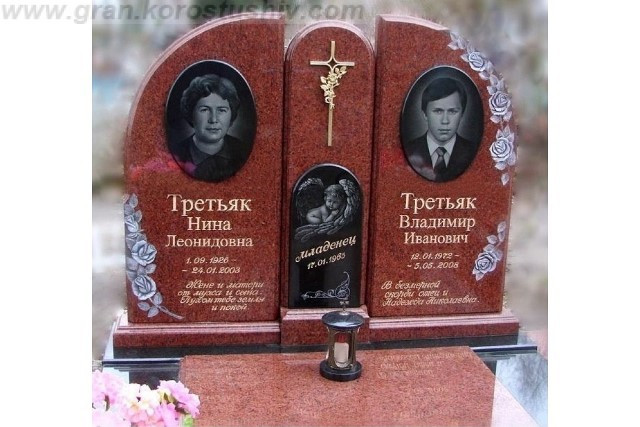купити пам ятник з граніту ціна під ключ граніт Коростишів київ Україна фото ціна