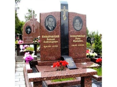 Подвійні памятники з граніту