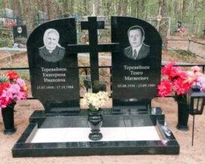 розміри подвійного пам ятника під ключ граніт Коростишів київ Україна фото ціна